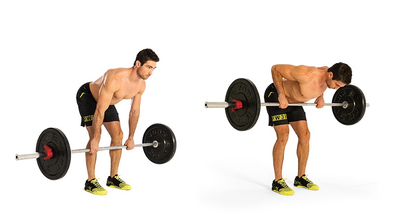 Bent-Over Barbell Deadlift